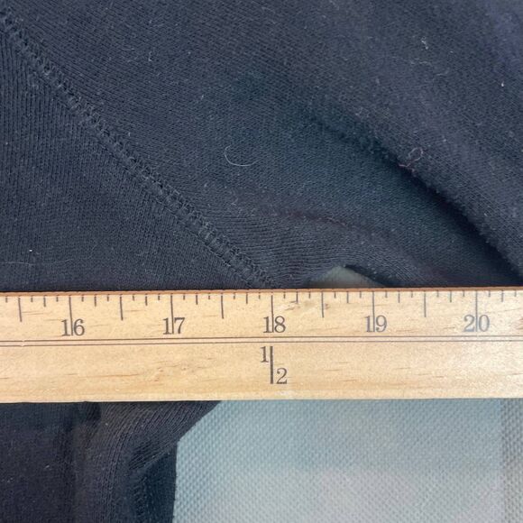 Aeropostale Zip Hoodie Women Small Black NY Logo Casual Warm Sweatshirt Y2K - Picture 8 of 8